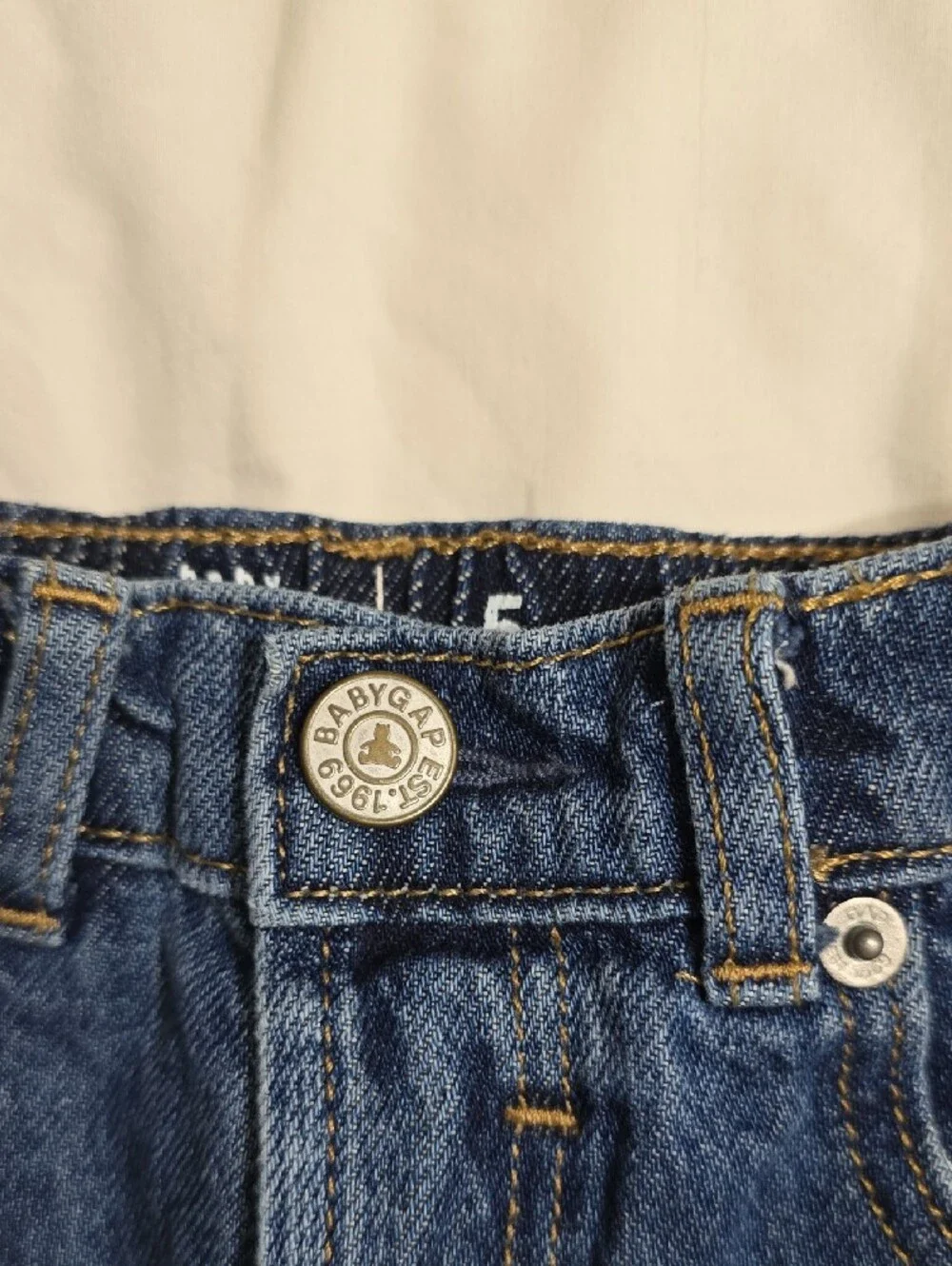 baby GAP Dark Indigo Star Stitch Wide-Leg Jeans
